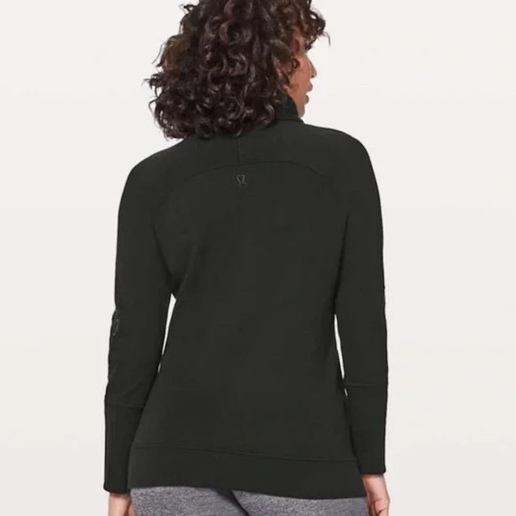 LuluLemon Black Satin Floral Pullover - Picture 6 of 14